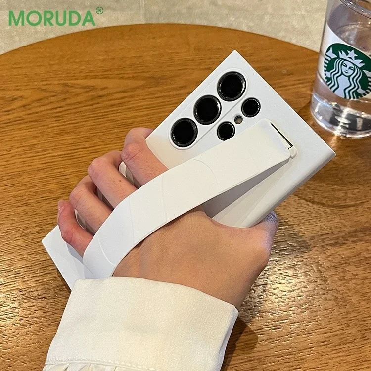 Soft Wrist Strap Slim Matte Case with Frosted Skin Feel and Camera Protection