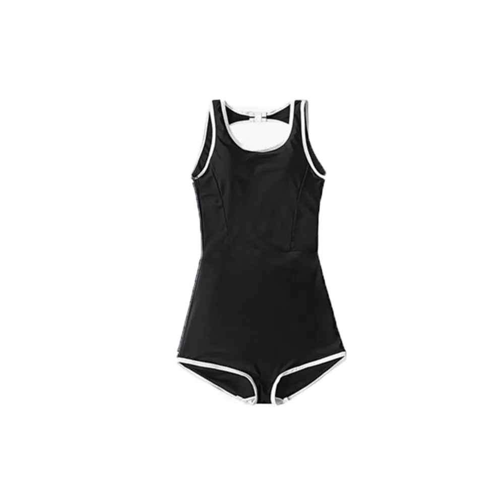 Bathing Suit Quick Drying Women Swimsuit Sexy Tight Women Bodysuit Sleeveless Beach Swimwear School