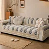 Old Coarse Cotton and Linen Sofa Cushion Four Seasons Universal Thickened Linen Seat Pad Anti-Cat Scratch Inn Sofa Cover 2