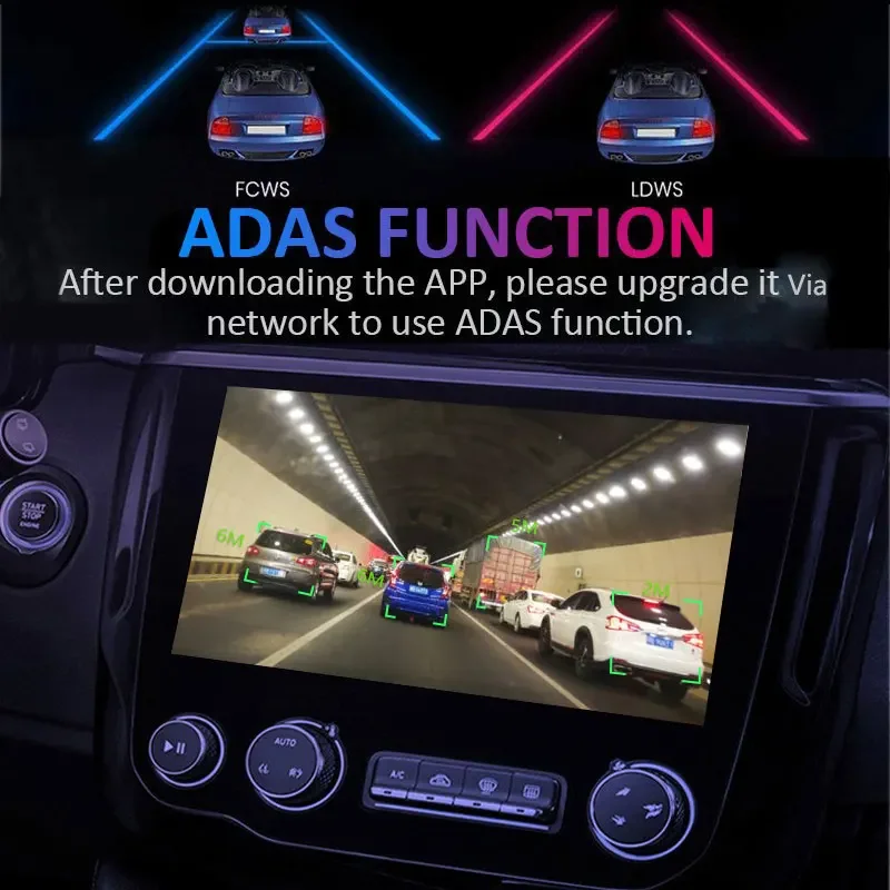  ķ Ǯ HD 1800P GPS  ̺ ڵ  DVR X6 Ʈ  ȵ̵ ڵ ī޶  ADAS 24 ð  