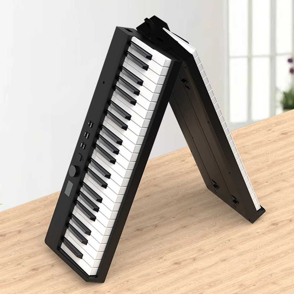 88 Key Folding Piano Keyboard with Sheet Music Stand Pedal and Piano Bag Portable Electric Keyboard Foldable Electronic