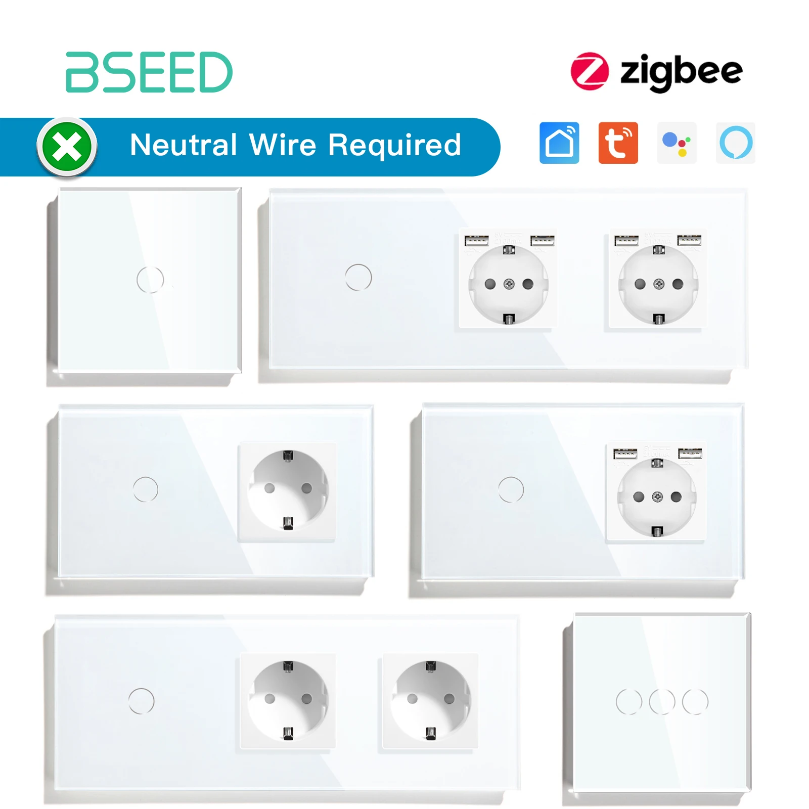 Interruptor conmutador + Enchufe Wi-Fi BSEED - DomoChollos