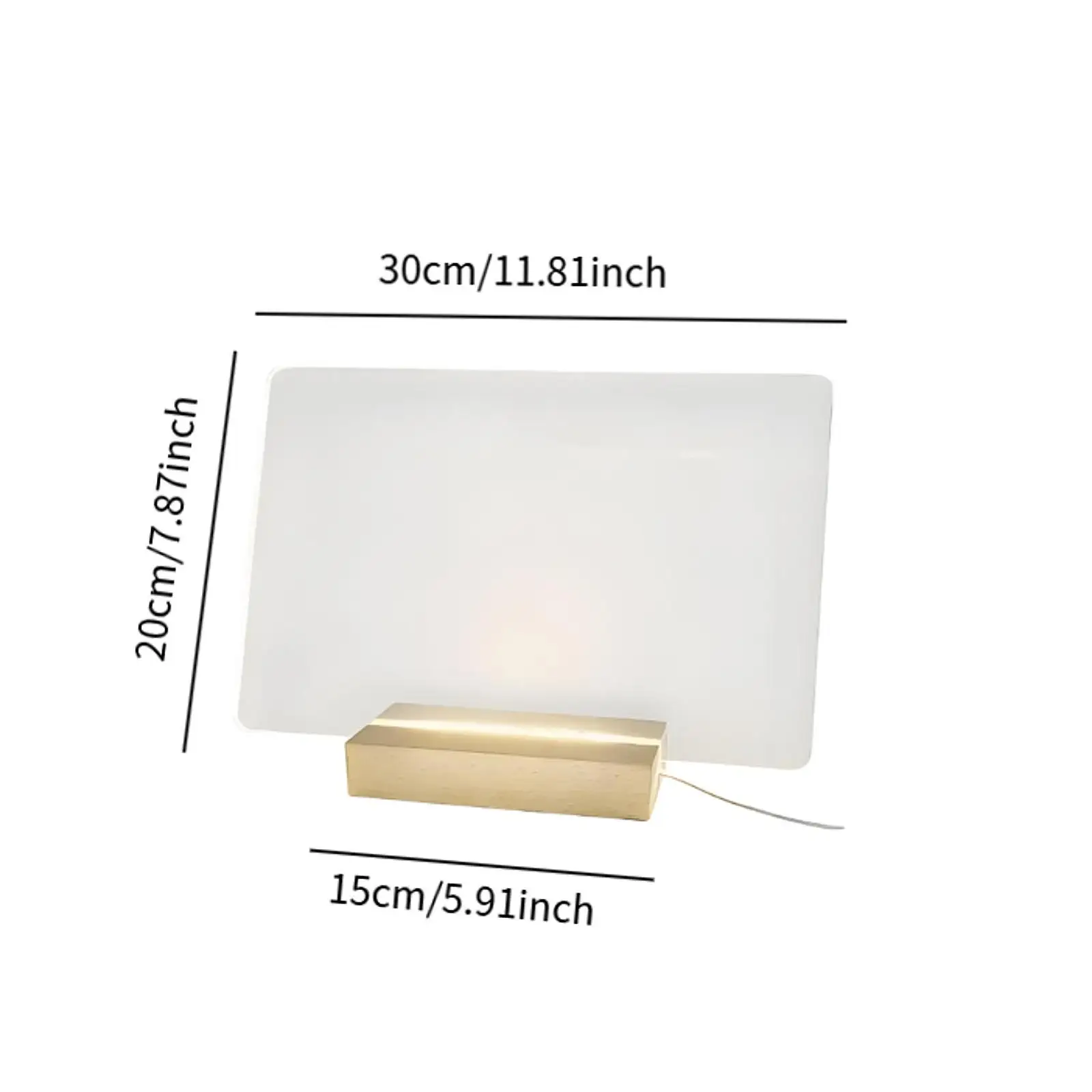 Acrylic Display Planner Board Centerpiece Table Decoration Collection Glow Memo Board for Indoor TV Cabinet Home Tea Room Office