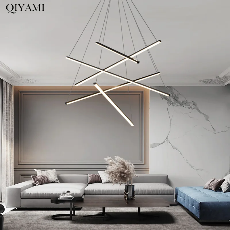 

Nordic Chandeliers Led Pendant Lamp For Dining Table Living Room Kitchen Dimmable Hanging Light Home Decor Lighting