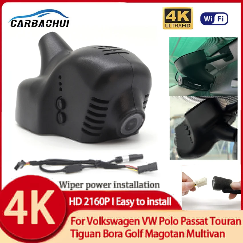 

Plug and play Car DVR WIFI HD 4K Dash Cam Camera Original For Volkswagen VW Polo Passat Touran Tiguan Bora Golf Magotan Multivan