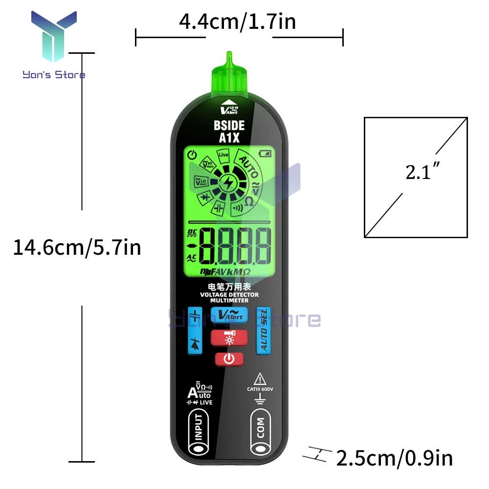 Digital Multimeter Multimeter Tester 1Set BSIDE A1X Mini LCD Digital