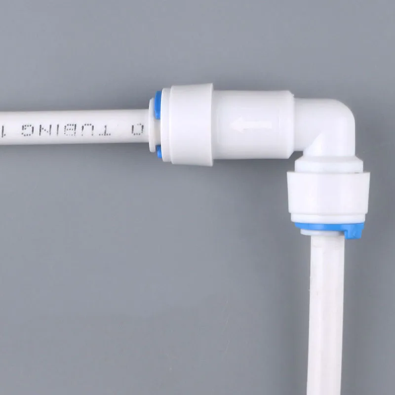 RO Valvola Di Ritegno A Gomito Diritto 1/4 OD - Raccordo Rapido In Plastica Per Tubo Da 6,35 Mm, Per Osmolarizzatore E Purificatore D'acqua - 4