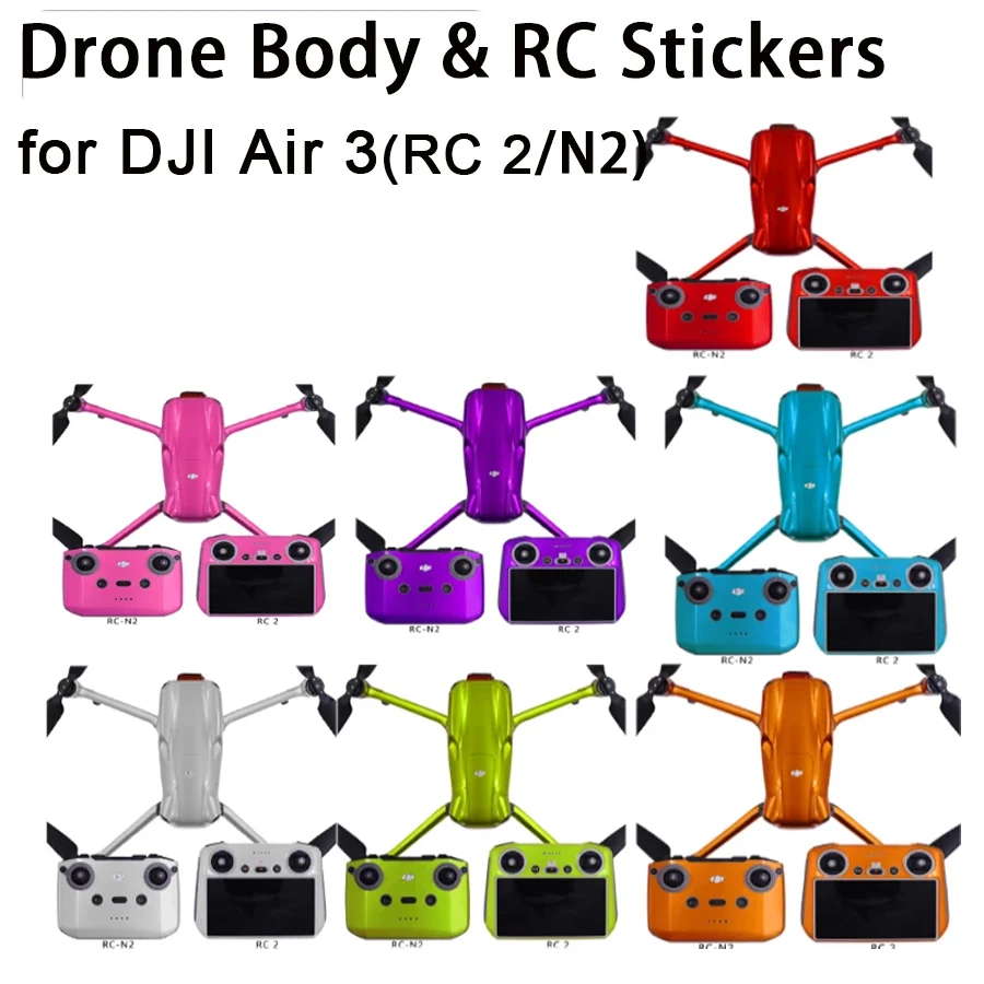 Fluorescence Skin Stickers Face cover Remote Controller Protector Decal for DJI Air 3 Accessorie
