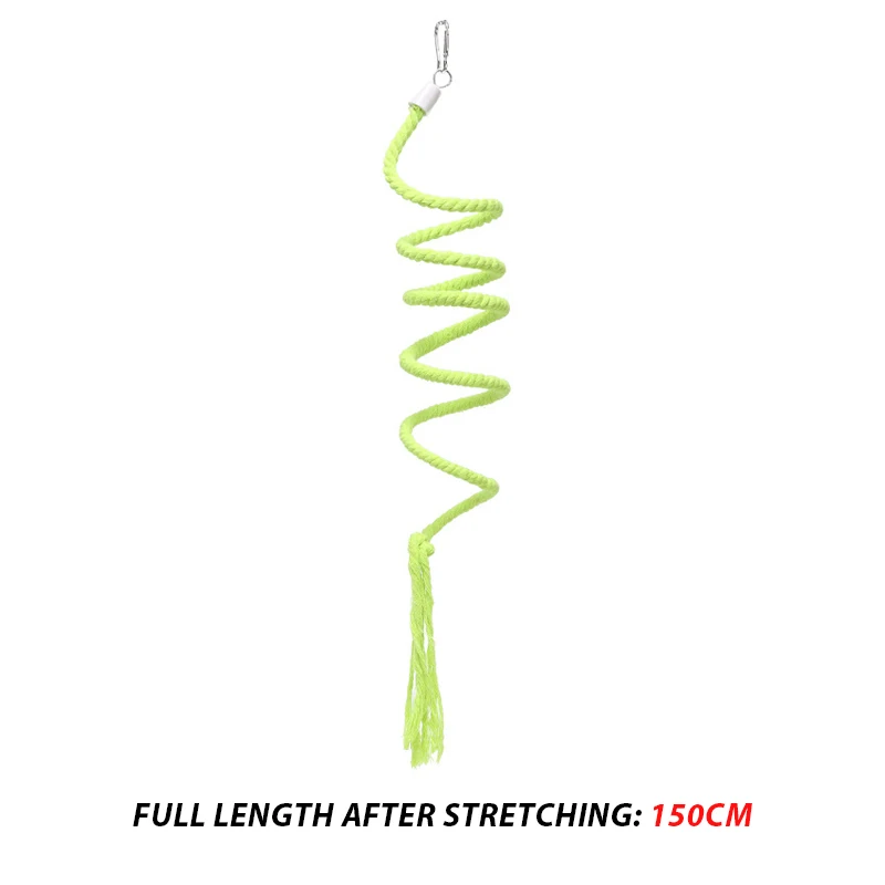 Pet Chew Toys Pet Toys Pet Bird Toy Pet Teeth Grinding Toy Pet Exercise Toy 1 PC Random Color Parrot Bird Toy Rope Hanging Budgie Chew Toy Bird Cage Cockatiel Swing Bite Stand Training Supplies D9096