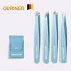 Eyebrow Tweezer Colorful Hair Beauty Fine Hairs Puller Stainless Steel Slanted Eye Brow Clips Removal Makeup Tools 2