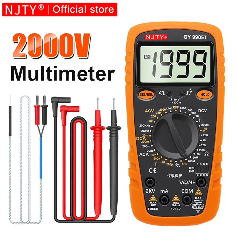 YWBL-WH 5135A 3 1/2 Digit Red LED Digital Volt Voltmeter Panel Meter DC Voltmeter Voltage Meter(DC5V/DC10V/DC20V), Voltmeter