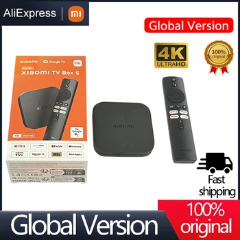 글로벌 버전 샤오미 Mi TV 박스 S 2세대 4K 울트라 HD BT5.2 2GB 8GB 돌비 비전 HDR10+ 구글 어시스턴트 스마트 Mi 박스 S 플레이어