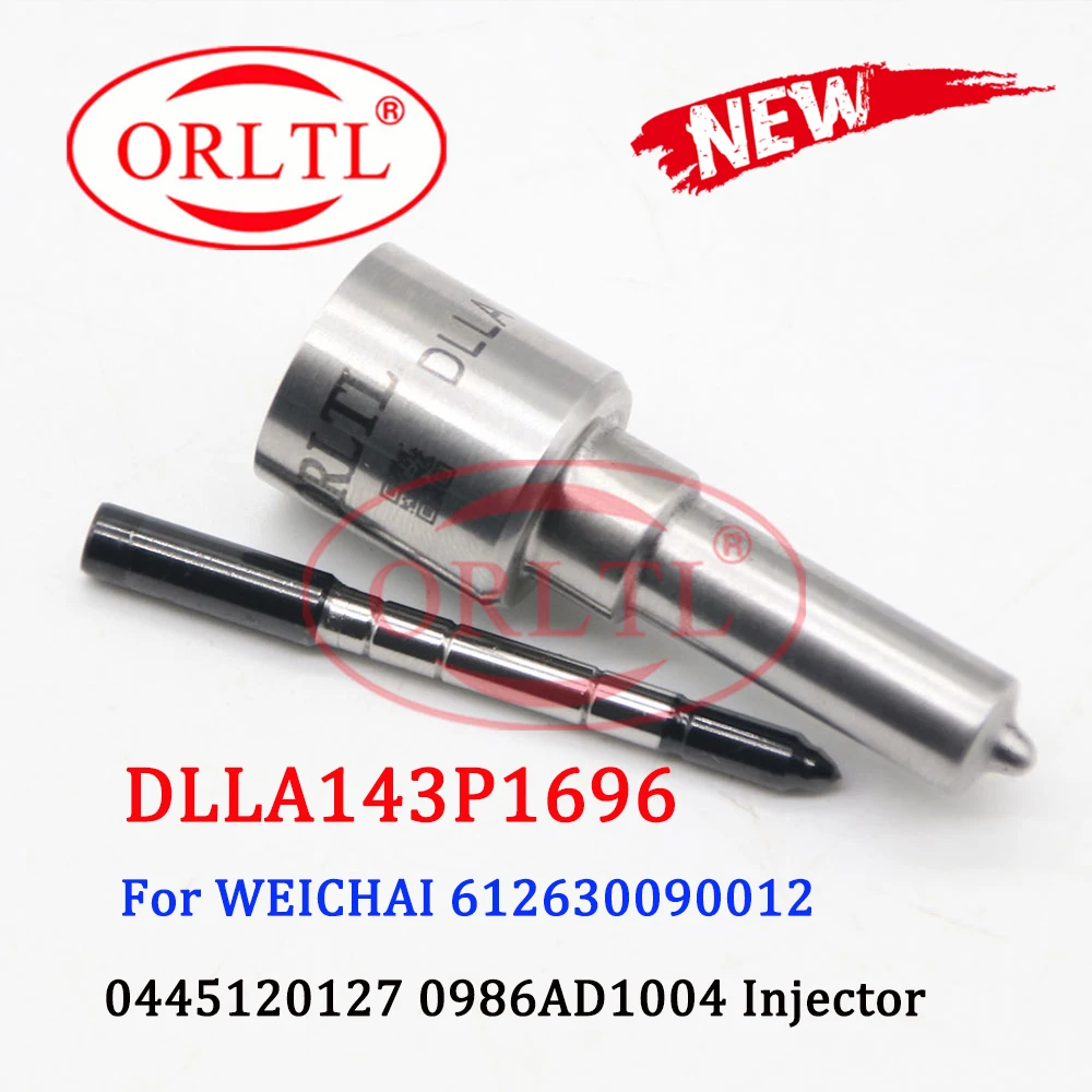 ORLTL Sprayer Nozzle DLLA 143P1696 (0433 172 039), Injector Nozzle DLLA 143 P1696, DLLA 143P 1696 For Weichai WP12 0445120127