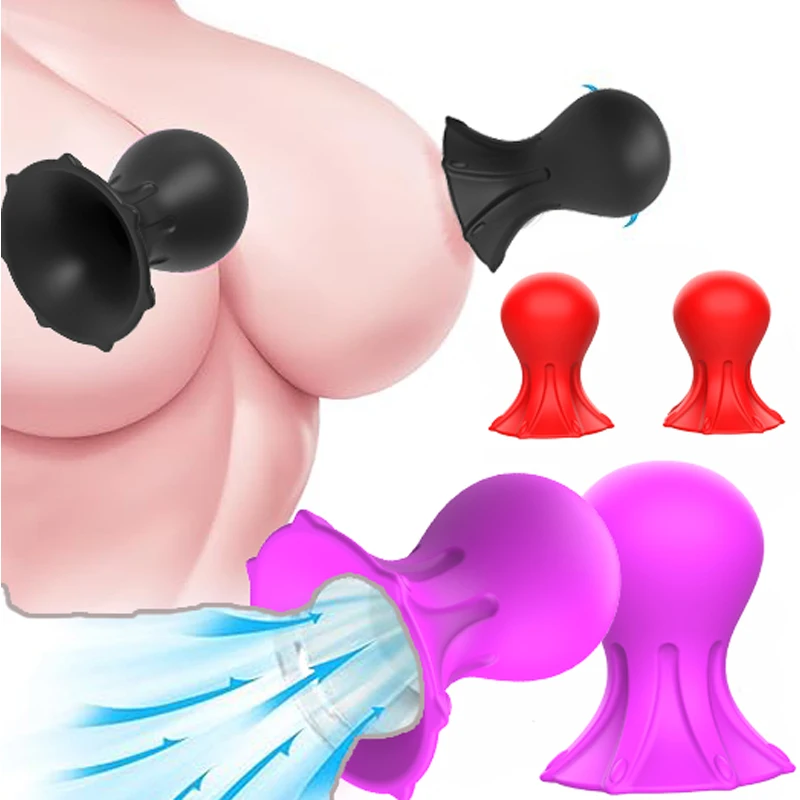 Nipple Sucker Adult Sex Toys-1 Pair BDSM Nipple Toys for Couples Pleasure Manual Suction Mini Foreplay Flirting Pump nipple sex toys