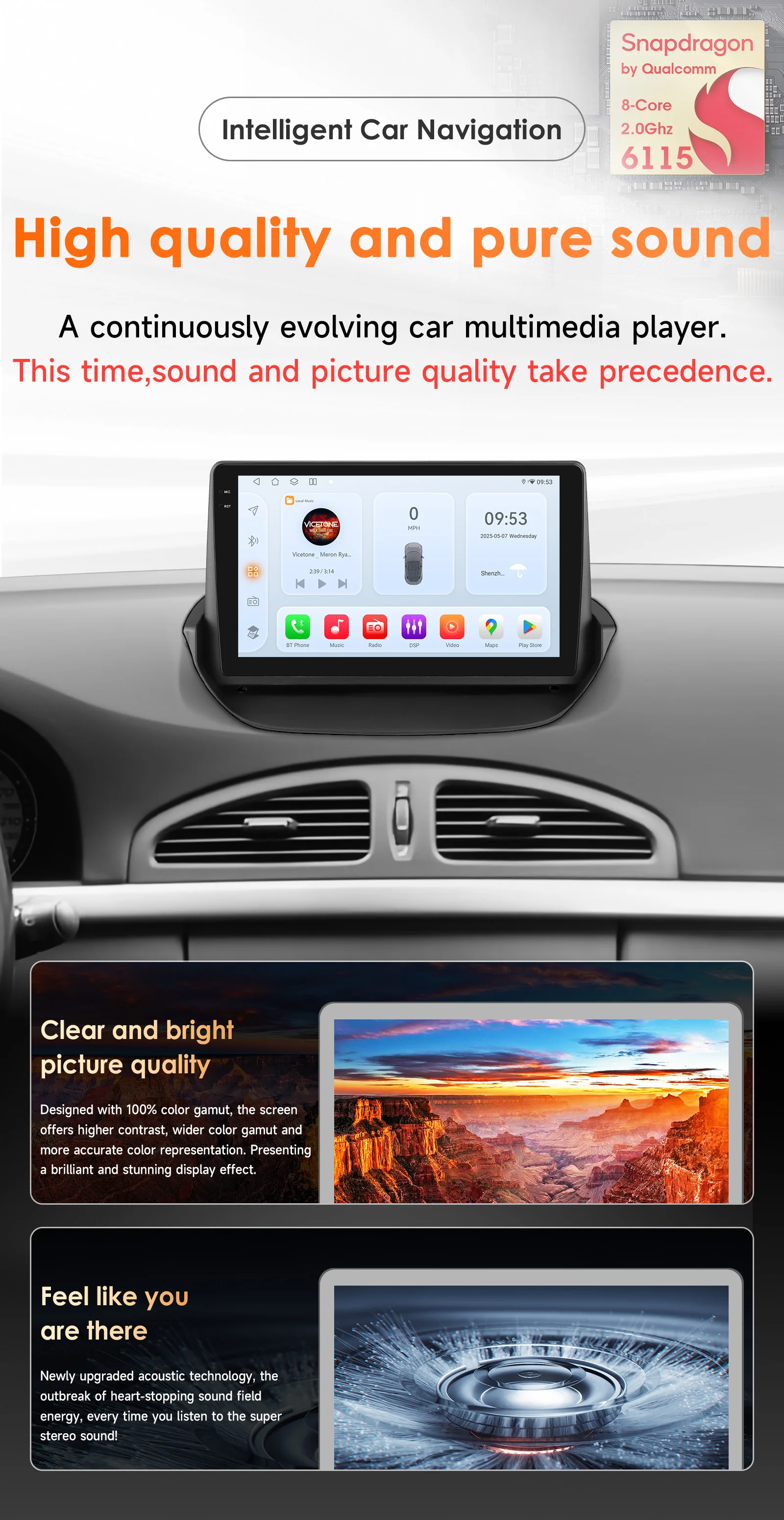 Snapdragon 6115 Carplay Android 14 Auto Autoradio für Renault Laguna 2 2001–2007 Autoradio GPS 360 Kamera Multimedia 2din RDS