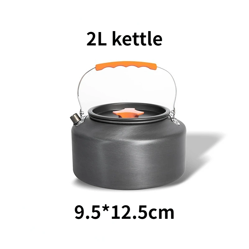

2/2.5L Camping Water Kettle Outdoor Coffee Kettle Tableware Picnic Set Supplies Equipment Utensils Tourism Cookware