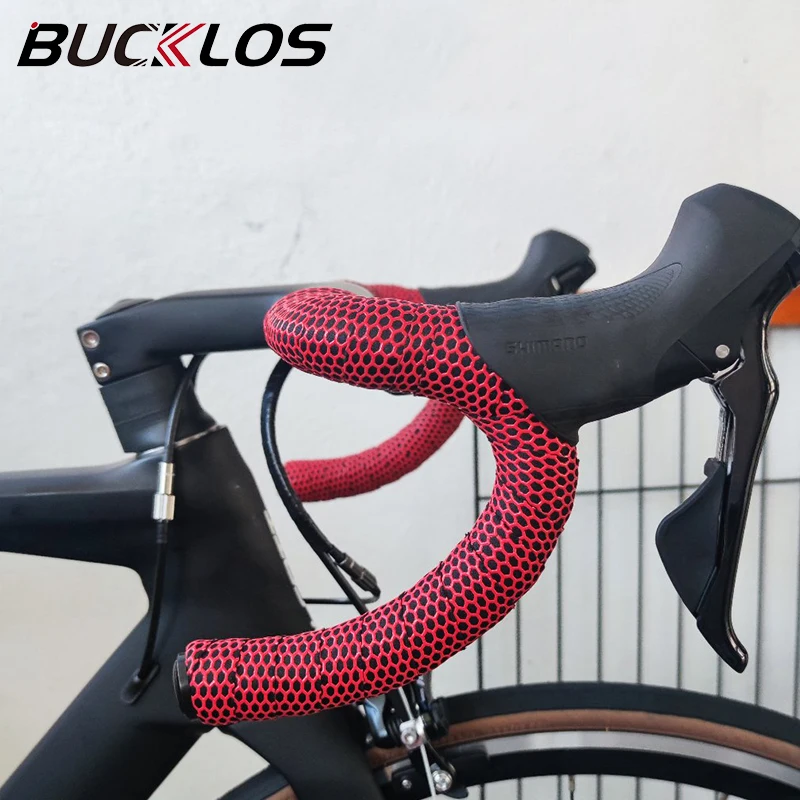 Bike Handlebar Tape BUCKLOS Silicone Road Bike Tapes Bicycle Handlebar Cover Belts Soft Anti Slip Bike Handlebar Warpper Road Bicycle Handles Tapes