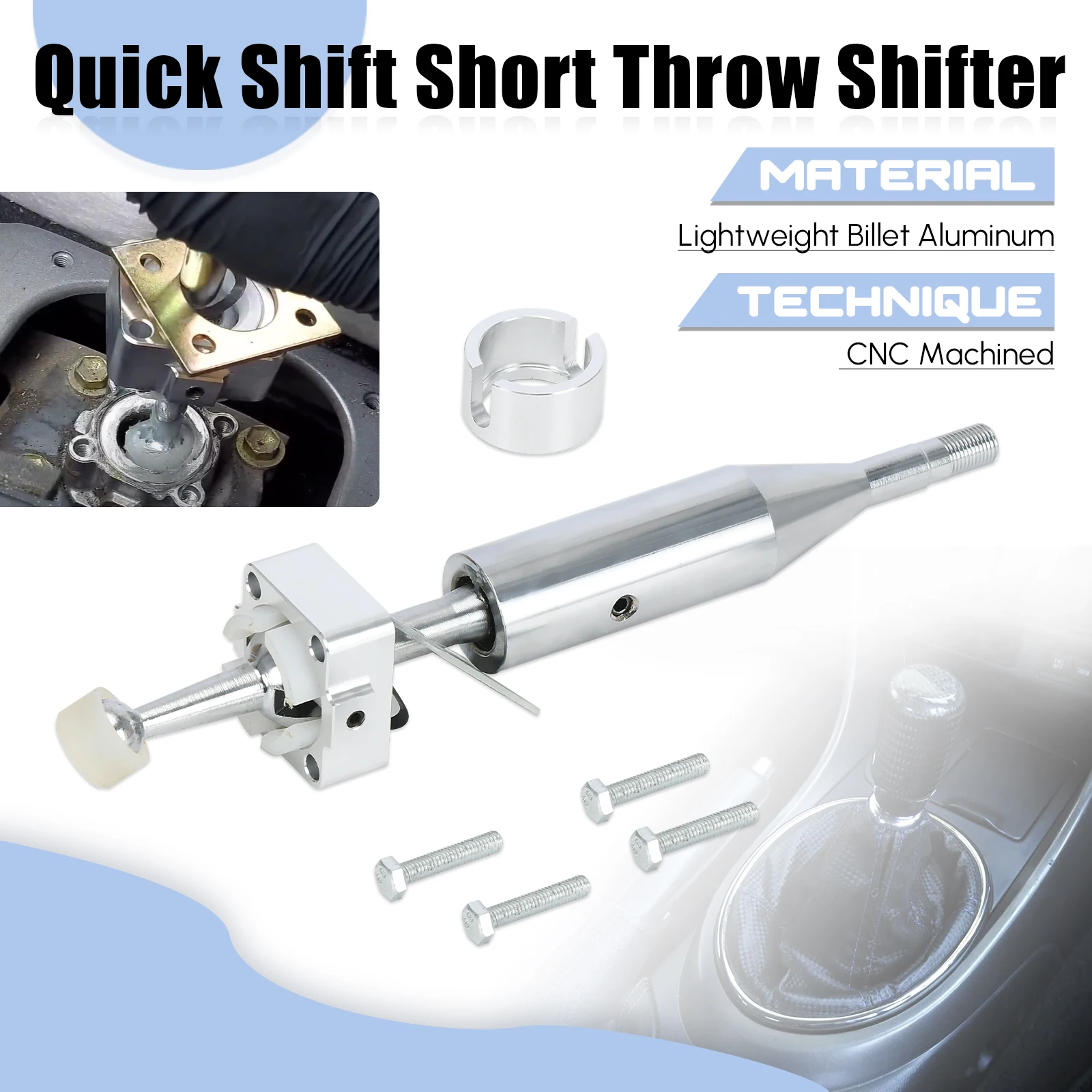 Short Throw Shifter Gear Lever Quick Shift Reducing Shift Pressure 35%-45% For TOYOTA ALTEZZA/IS200 SXE100 Coupler Set Faster