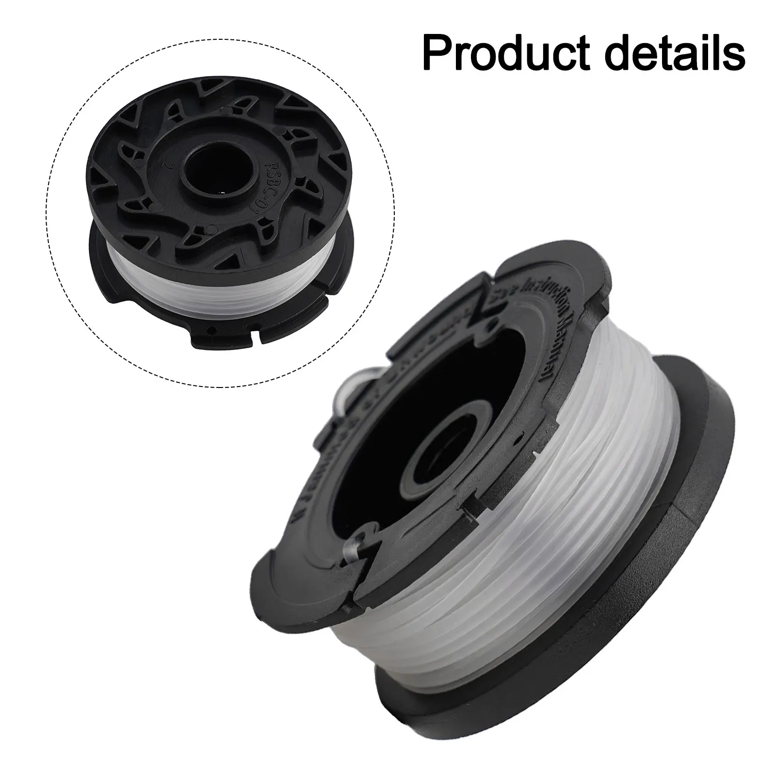 Spool & Line For Black & Decker BESTA525 BESTA528 BESTA530 BESTE630 BD032 Awn Mower Trimmer Grass Cutter Spools
