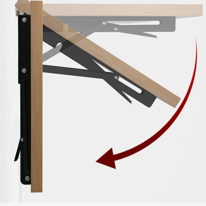 Multiple Sizes Triangle Folding Angle Bracket Heavy Support Adjustable Wall Shelves Mounted Table Shelves Home Hardware folding shelf bracket shelf bracket