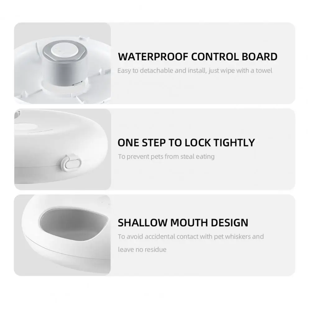 

6 Meals Per Day Automatic Pet Feeder Rechargeable Cordless Automatic Pet Feeder with Lcd Touch Screen for Cats Dogs Bpa-free Wet