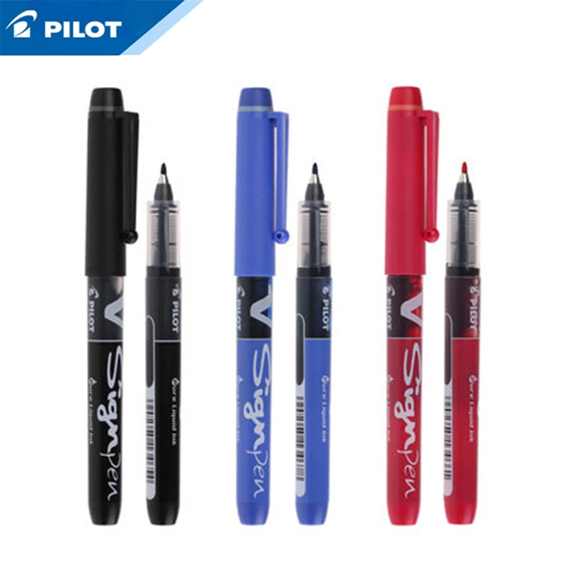 3 Pcs/Lot PILOT SW-VSP Sign Pen 0.6MM office and school signature gel pen Stationery | Канцтовары для офиса и дома