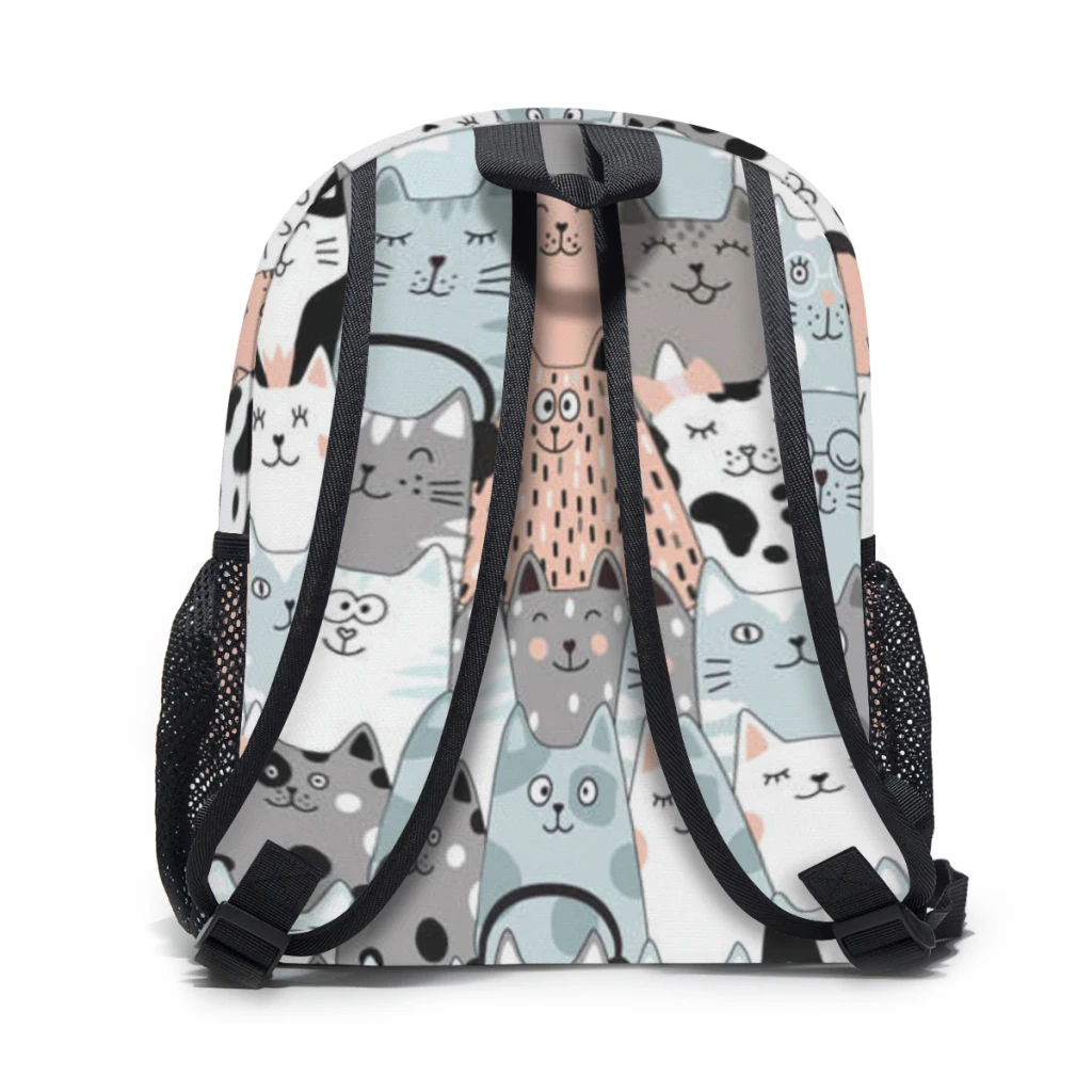 2023 Children Backpack Toddler Kids School Bag  Cute cat set Kindergarten Bag for Girl Boys