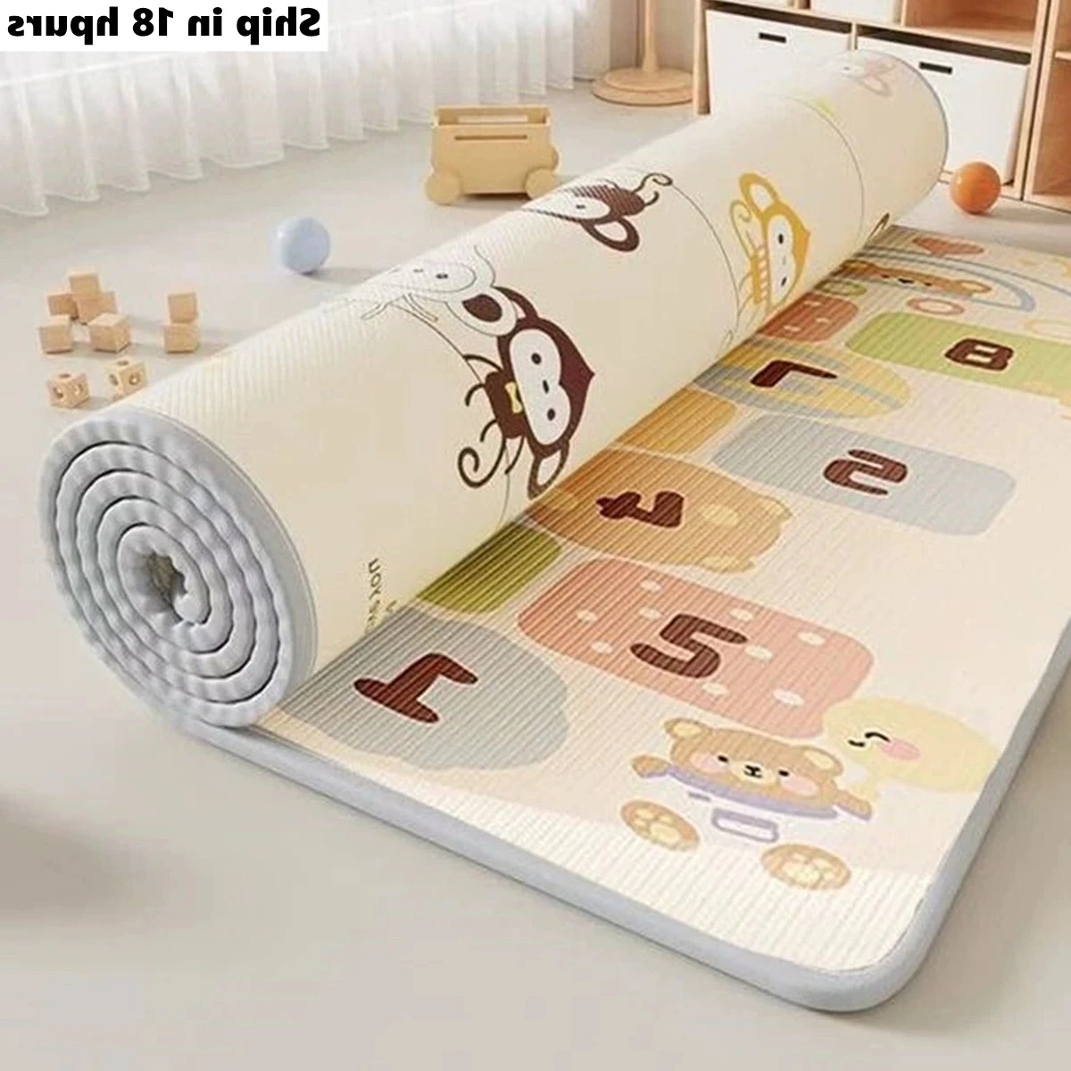 Tasteless Thicken Large Size Play Mat for Children's Safety Mat EPE Environmentally Baby Crawling Play Mats Folding Mat Carpets