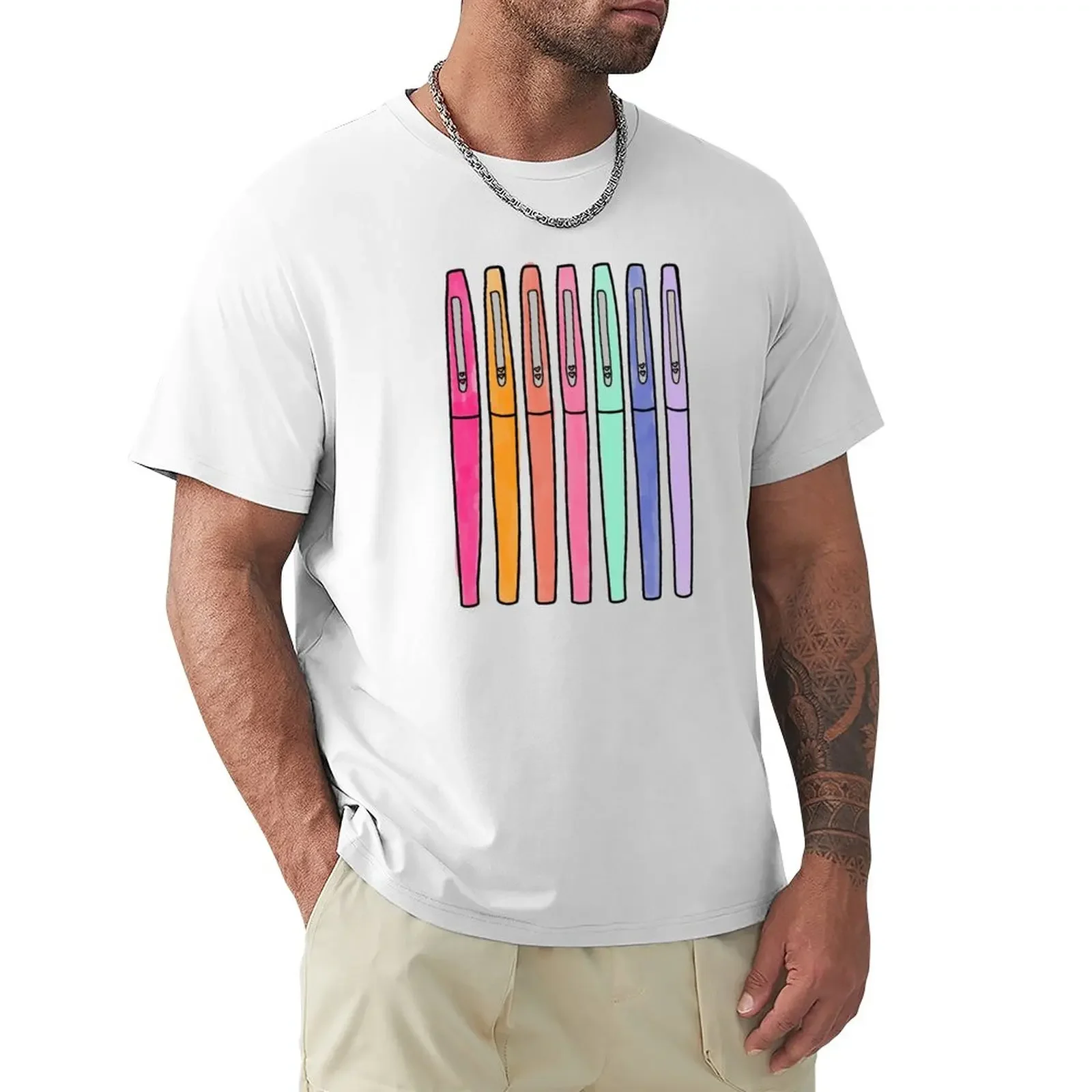 Flair Pens-T-Shirt Best-Friend Da Ragazza Vintage Blacks T-Shirt Da Uomo Casual Elegante