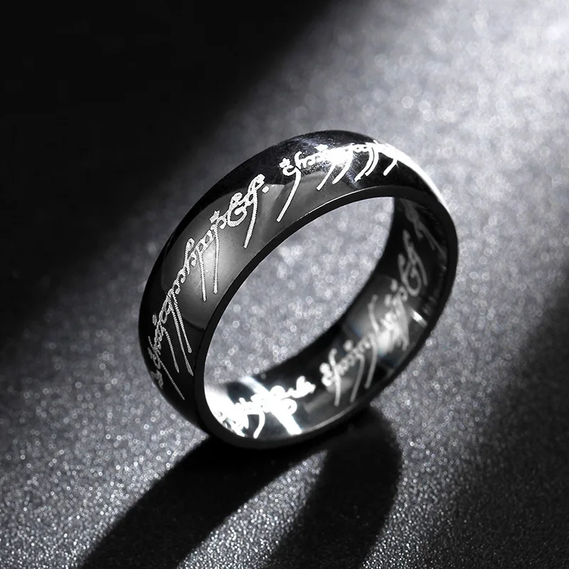 6/8MM 1Pcs Islamic Scripture Stainless Steel Muslim Religious Male Female Believer Punk Vintage Jewelry Party Gift Free Delivery