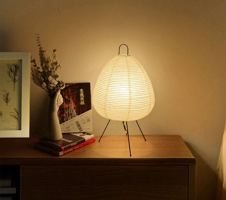 Japanese Rice Paper Lantern Led Table Living Room Bedroom Bedside Study Hotel Homestay Art Creative Decor Tripod Floor_voghion.com