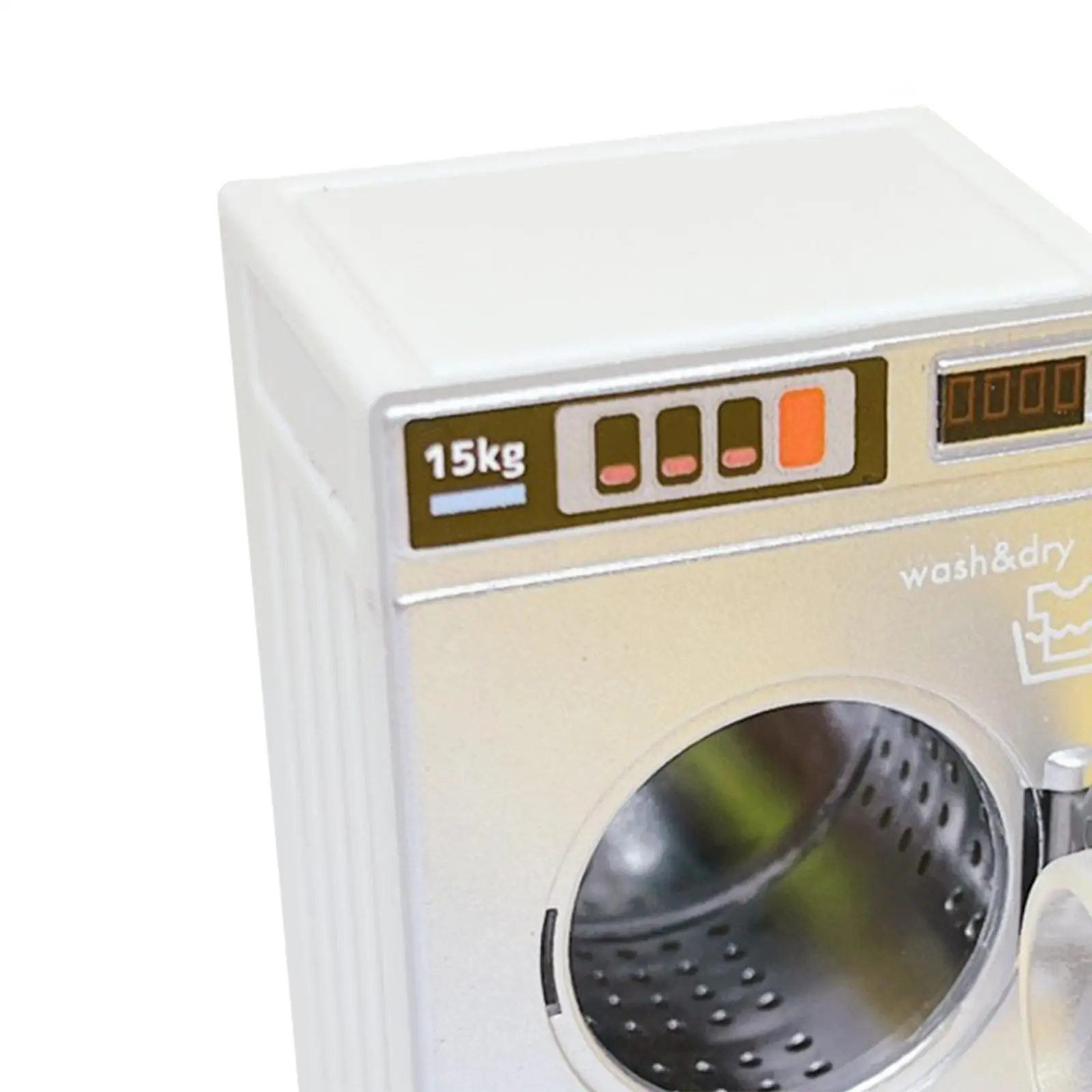 Dolls House Washing Machine 1/12 Toddlers Toy Washing Machine Kids Adults 5