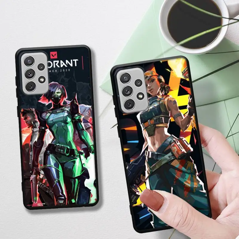 Gioco Di Tiro Valorant Cassa Del Telefono Per Samsung Galaxy A91 A80 A72 73 A52 53 A70 A41 A32 Per Samsung A21 A22S A42 Coperture Del Telefono