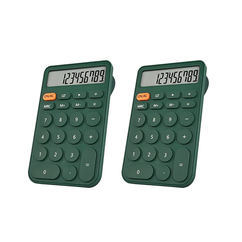 

2 Pack Basic Calculator, Pocket Size Mini Calculators, 12 Digit Desktop Calculator For Office, School Students