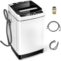 Giantex Full Automatic Washing Machine, 2 in 1 Portable Laundry Washer 1.5Cu.Ft 11lbs Capacity Washer 1