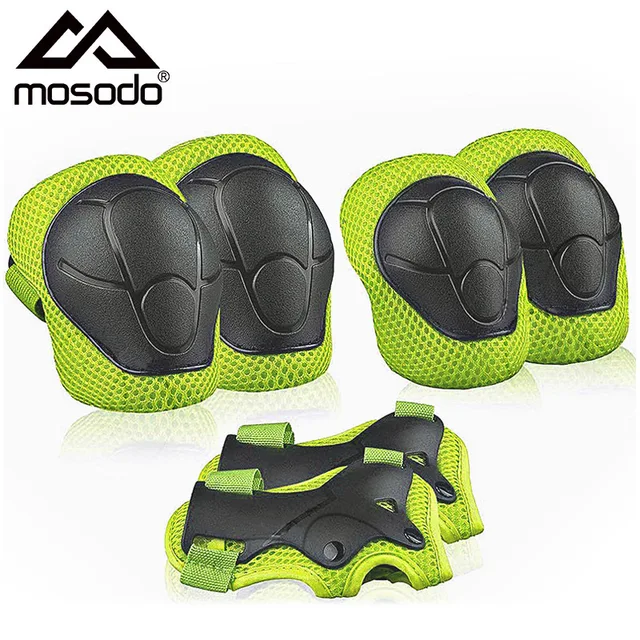 6pcs Protective Gears Set for Kids Children Knee Pad Elbow Pads Wrist Guards Child Safety Protector Kit for Cycling Bike Skating 1