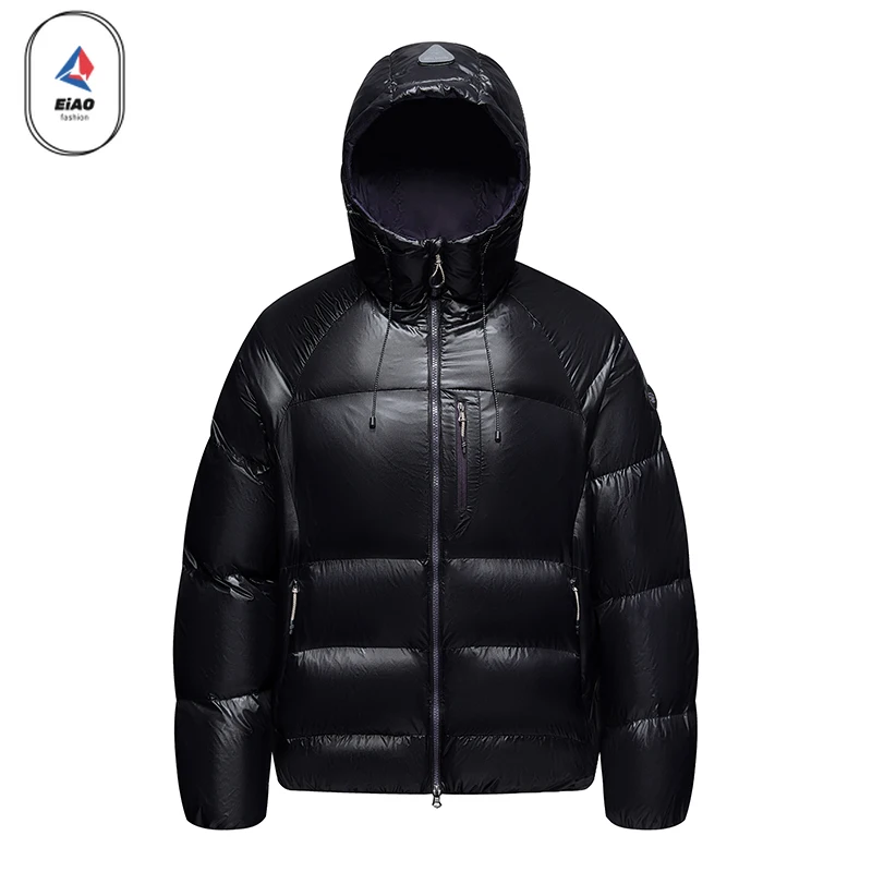 EIAO 2025 Winter Down Jacket Men Designer Portable Ultra Light White Duck Down Warm Coat Wome Camping Luxury Windproof Puffer