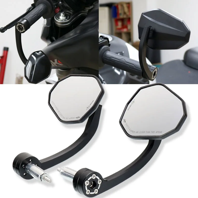 

Motorcycle Bar End Mirror 7/8" 22mm Handlebar Rearview Mirrors For BMW C400X C400GT RnineT R1200R R1200RS R1200RT K1300S/R