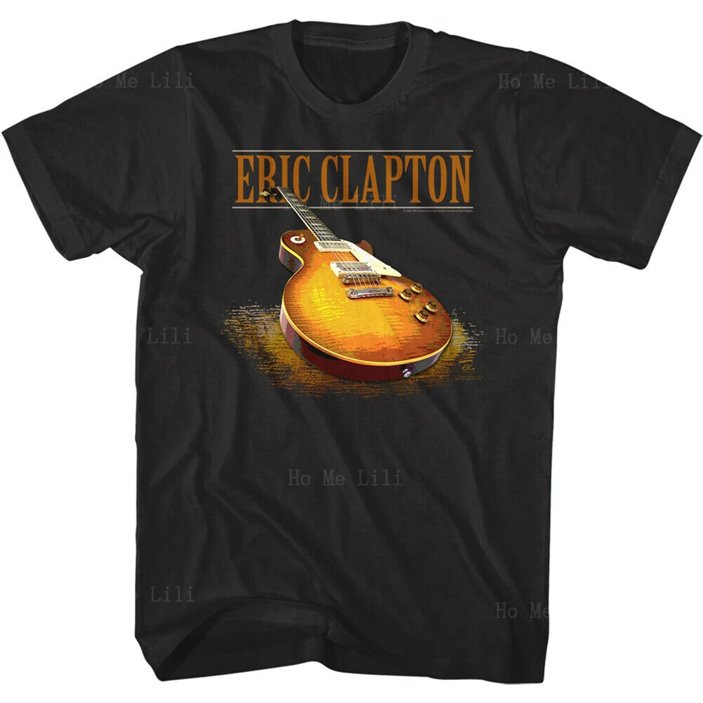 T-Shirt Estiva In Cotone Per Chitarra Eric Clapton Beano Burst