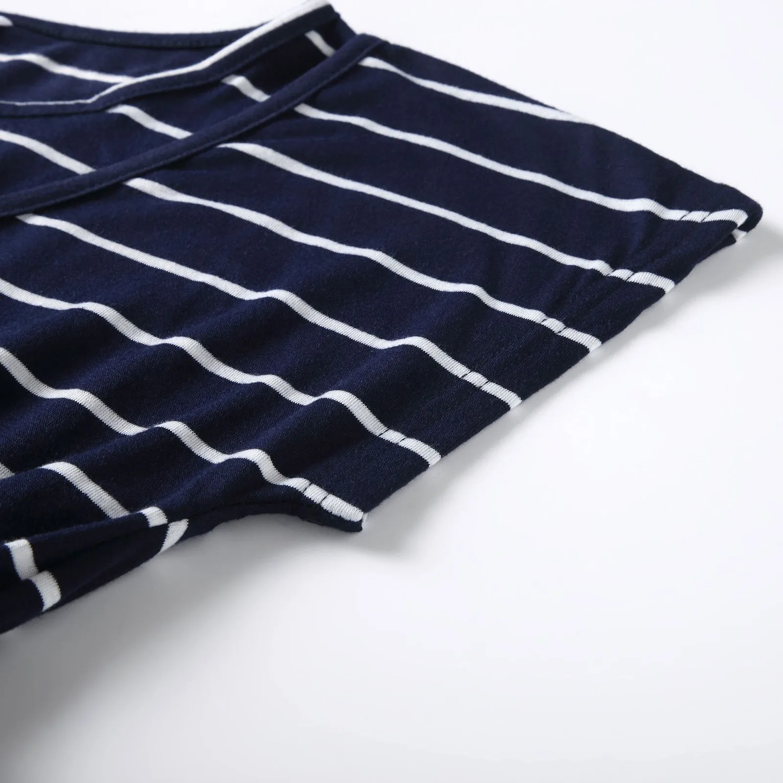Womens Maternity Summer Short Sleeve Striped Print Dress Breastfeeding Belt Dress for Women Photography