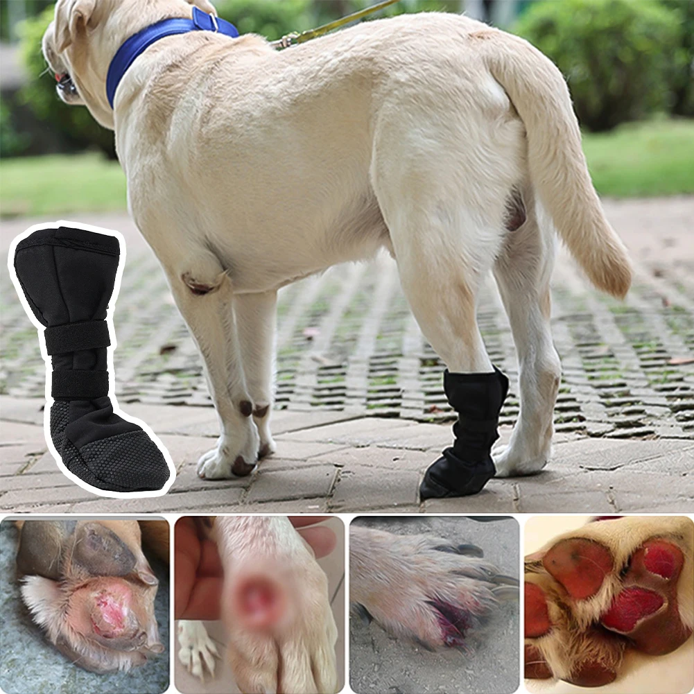 Dog Wound Recovery Boot Paws Protector Waterproof Dog Shoe for Post Surgical Recovery Healing Protections Pet Dog Paws Protector