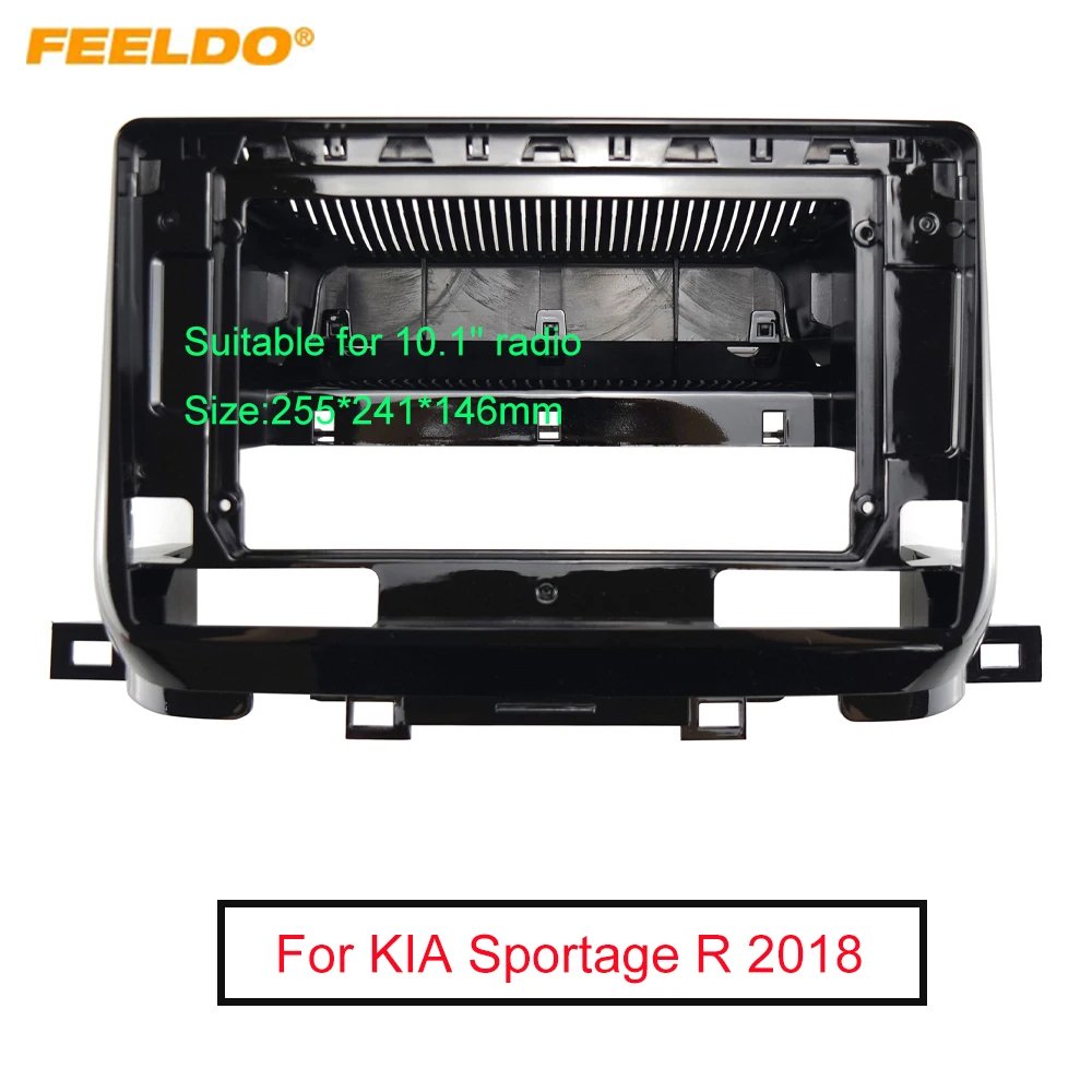 

Автомобильная аудиопанель FEELDO 2Din, лицевая панель, рамка для KIA Sportage R (2018), большой экран 10,1 дюйма, стереопанель, крепление для приборной панели