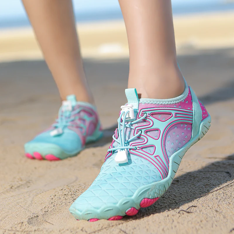 Water Shoes Men Women Colorful Quick Dry Non-Slip Five Finger Shoes Outdoor Wading Swimming Barefoot Aqua Summer Sneakers