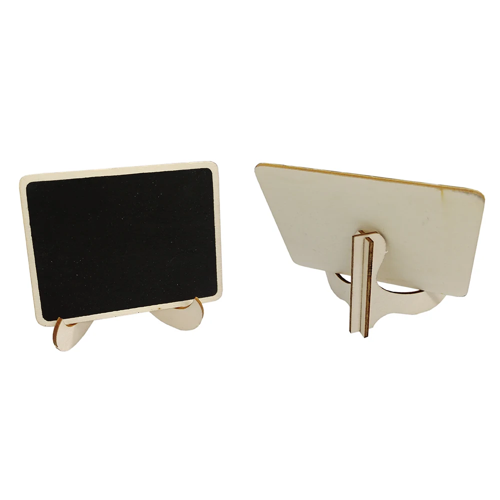 5Pcs Mini Wooden Blackboard Table Place Message Board Signs Wedding Wooden Blackboard Decoration Supplies Home Party Decor