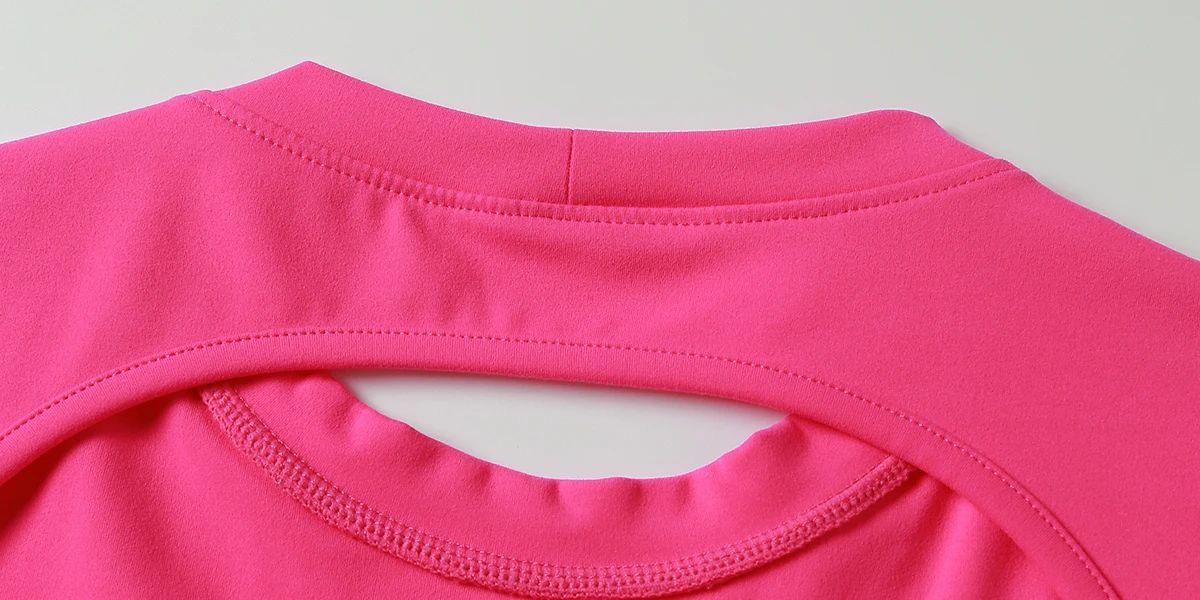 Women Crop Top - Backless Sports Crop Tee With High Compressive Waistband