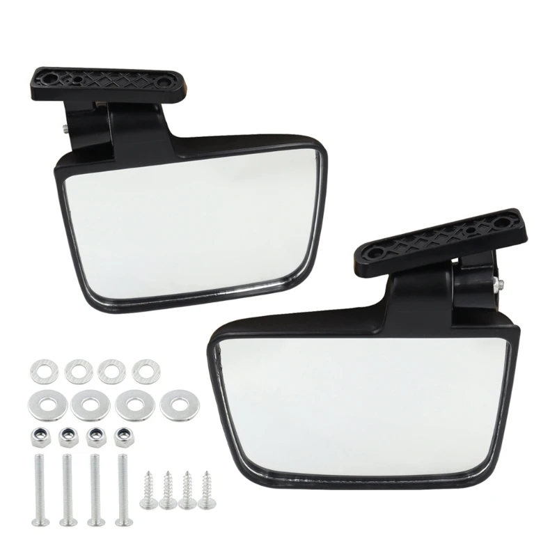 

Universal Adjustable Side Rear View Reflector Folding Mirror for Golf Cart Car