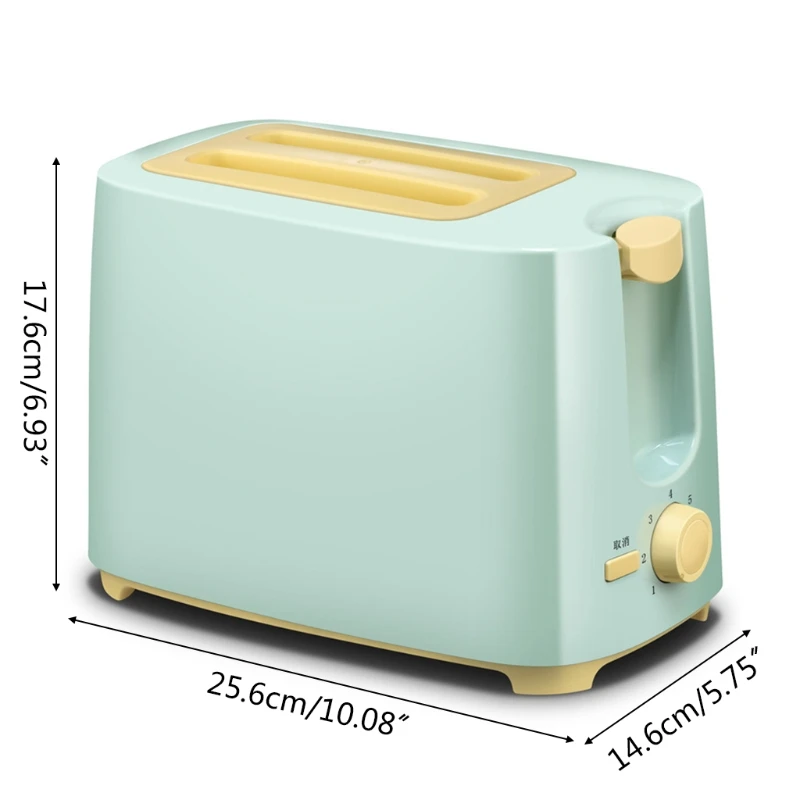 NEW Stainless Steel Electric Toaster Household 2 Slice Auto Bread Baking Machine Toast Sandwich Grill Oven Breakfast Maker