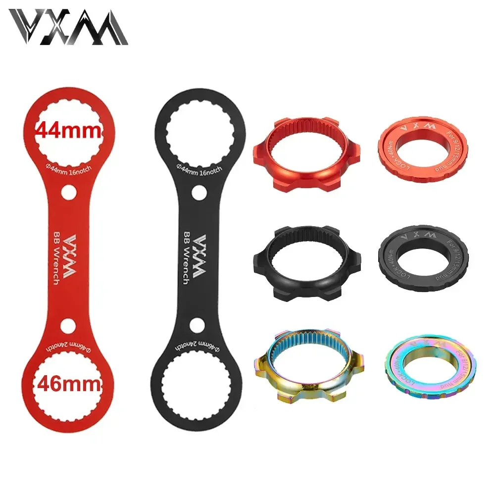 

Bike Disc Brake Centerlock to 6-Bolt 6 Hole Rotor Adapter Wrench Spanner Bicycle 44mm 46mm Hub Center Lock Conversion Spacers