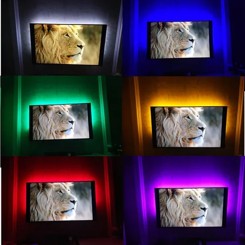 DC 5V USB LED 스트립, 2835 화이트 따뜻한 화이트 LED 스트립 조명, TV 배경 조명 테이프, 홈 장식 램프, 1m, 2m, 3m, 4m, 5m 2