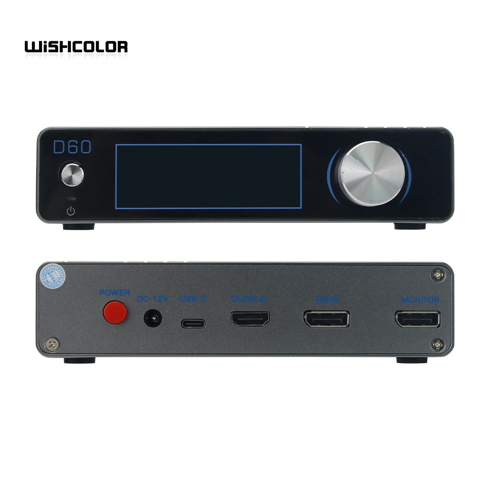 Wishcolor CapDMA Video Overlay Box 4K Adaptive Fuser HDMI-compatible DMA Video Processor Support for 1K480/2K240 2